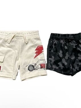 Toddler Boy Summer Shorts Disney Mickey Mouse Pixar Cars Size 12-18 Months